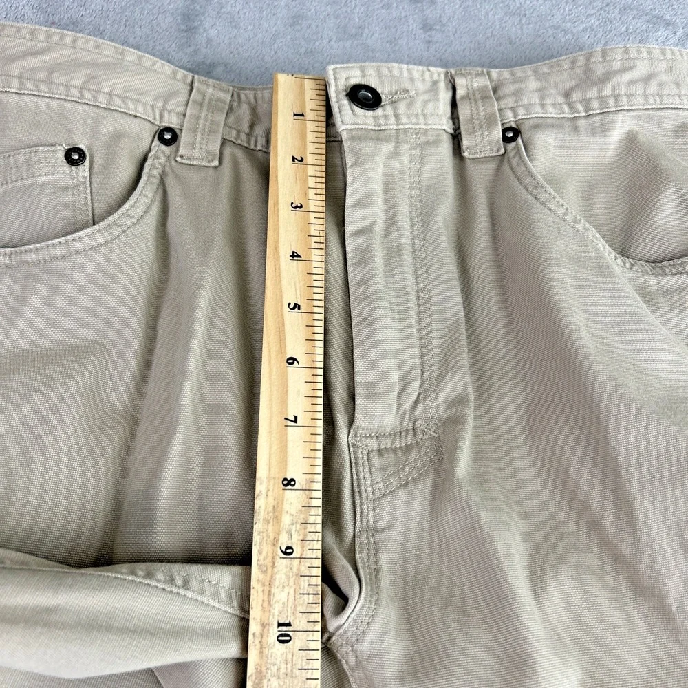 Prana‎ Breathe 36 X 32 Khaki Jeans Pants Carpenter Utility Relaxed Fit Outdoor